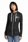 New Era Women's Sueded Cotton Blend Full-Zip Hoodie with embroidered MedSpa Logo